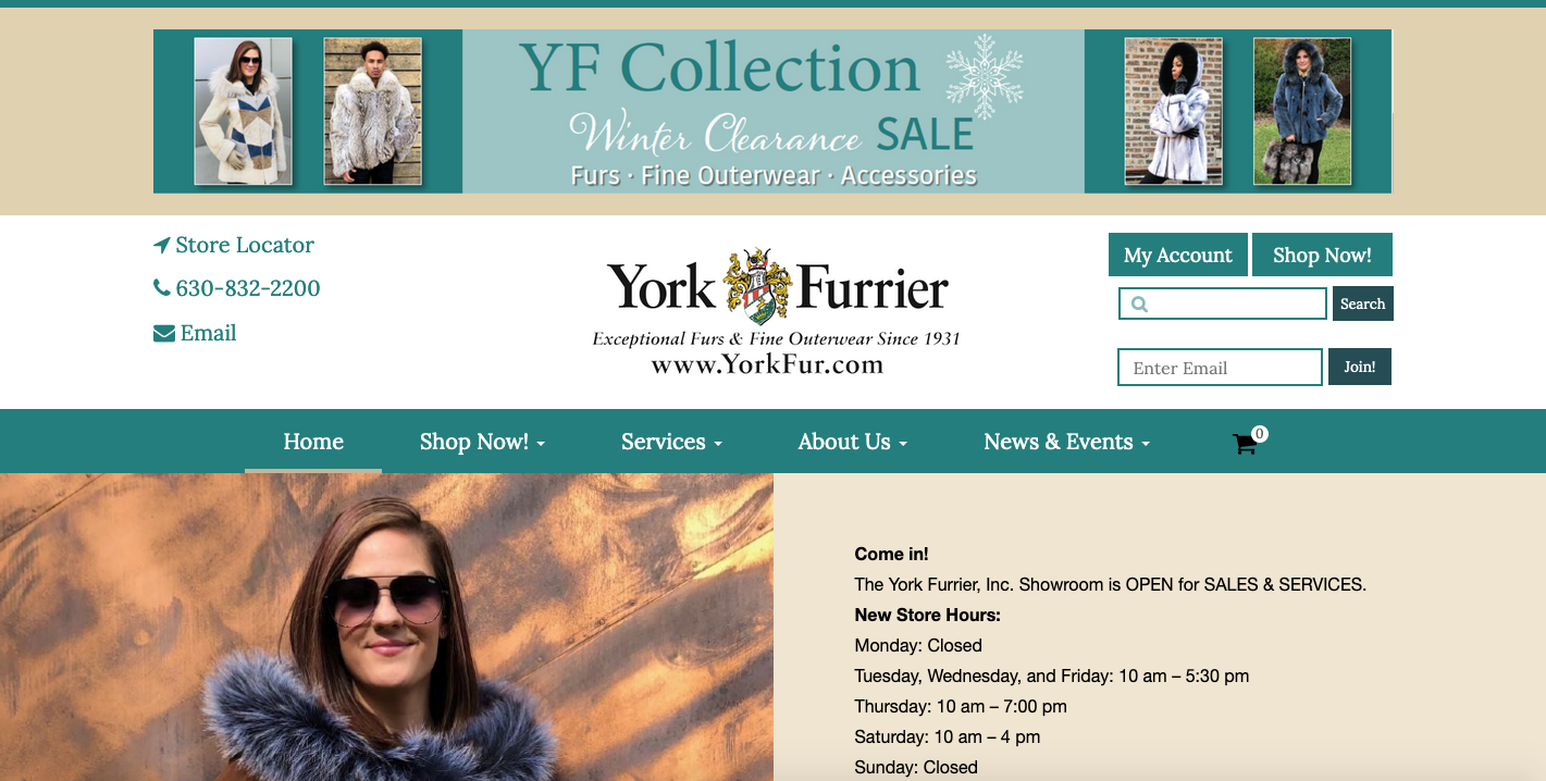 York Fur Website - Image